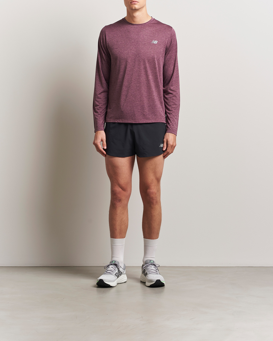Mies | Shortsit | New Balance Running | Split Shorts Black