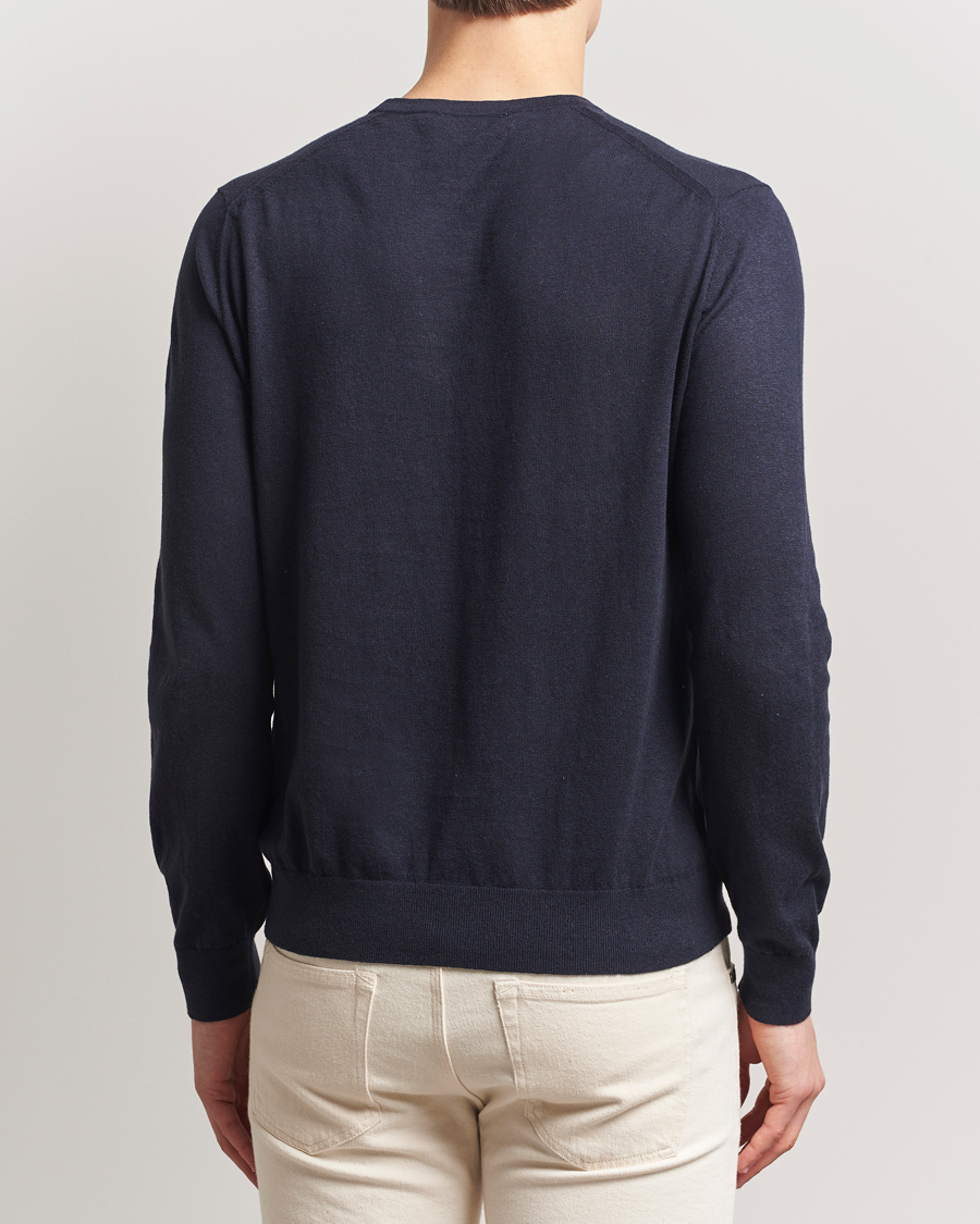 Mies | Puserot | Tiger of Sweden | Connor Linen/Cotton Sweater Light Ink