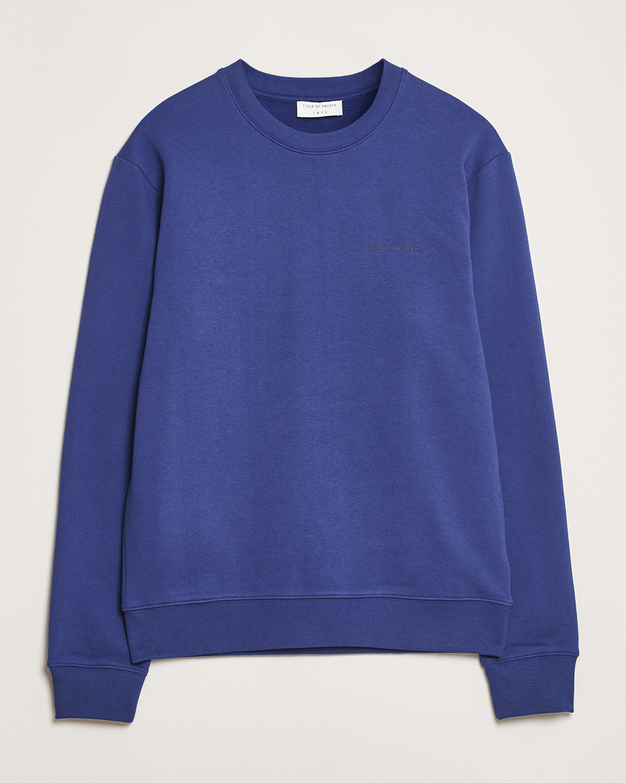Mies | Puserot | Tiger of Sweden | Emerson Crew Neck Sweatshirt Pansy Blue