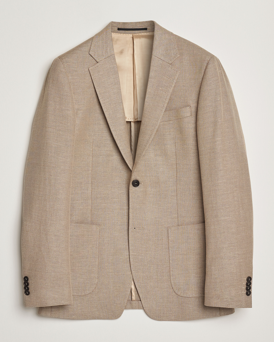 Mies | Pikkutakit | Tiger of Sweden | Justin Linen/Cotton Structured Blazer Practical Beige