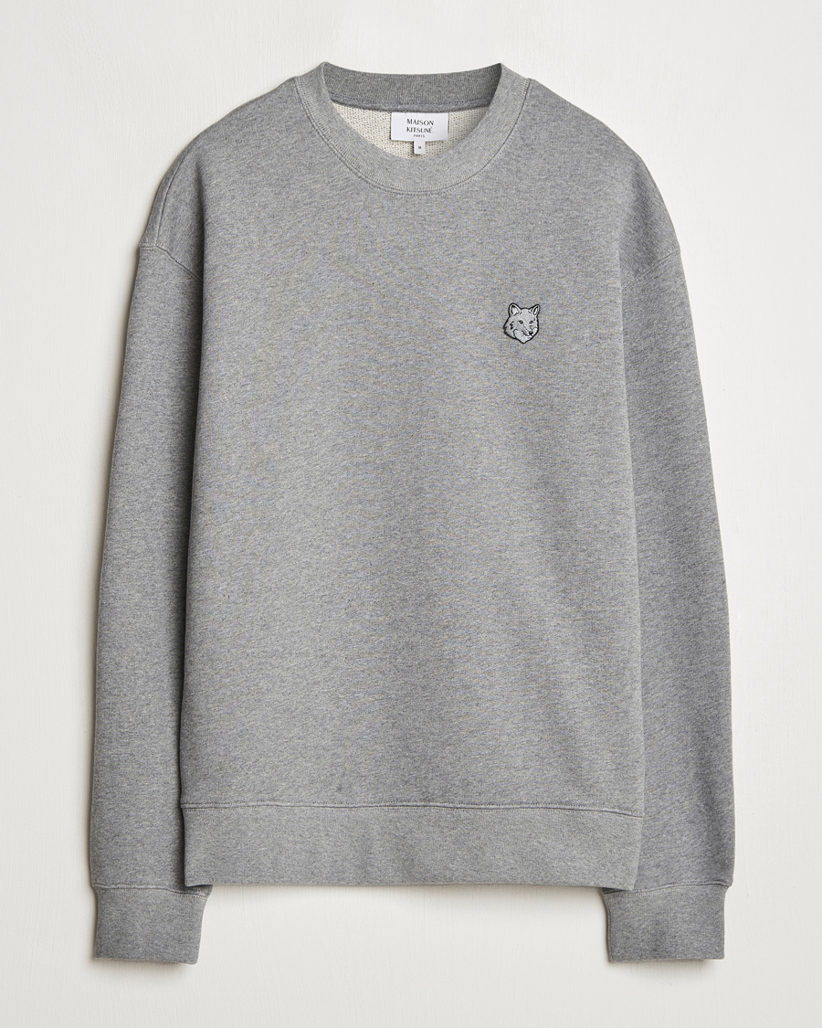 Mies | Puserot | Maison Kitsuné | Tonal Fox Head Sweatshirt Medium Grey Melange