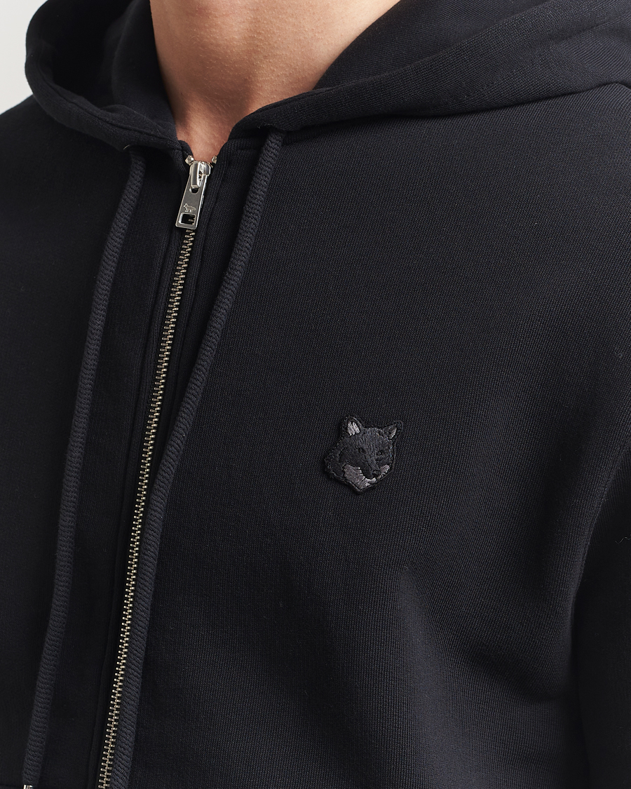 Mies | Puserot | Maison Kitsuné | Tonal Fox Head Full Zip Hoodie Black