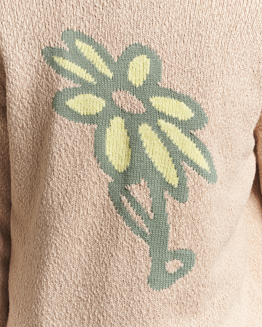 Mies | Puserot | Maison Kitsuné | Abstract Daisy Sweater Dune