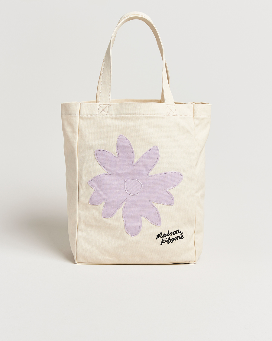 Mies | Maison Kitsuné Daisy Flower Tote Bag Rich Vanilla | Maison Kitsuné | Daisy Flower Tote Bag Rich Vanilla