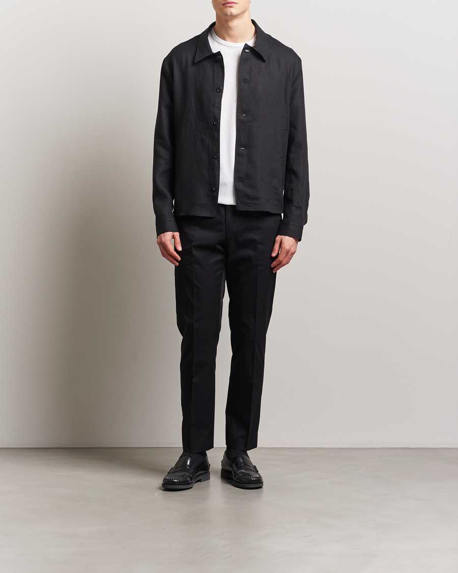 Mies | Housut | Tiger of Sweden | Tannen Cotton Drawstring Trousers Black