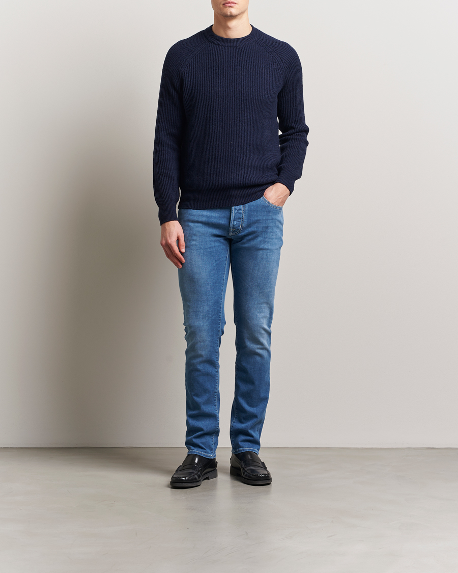 Mies | Farkut | Jacob Cohën | Bard Slim Fit Stretch Vintage Jeans Medium Blue