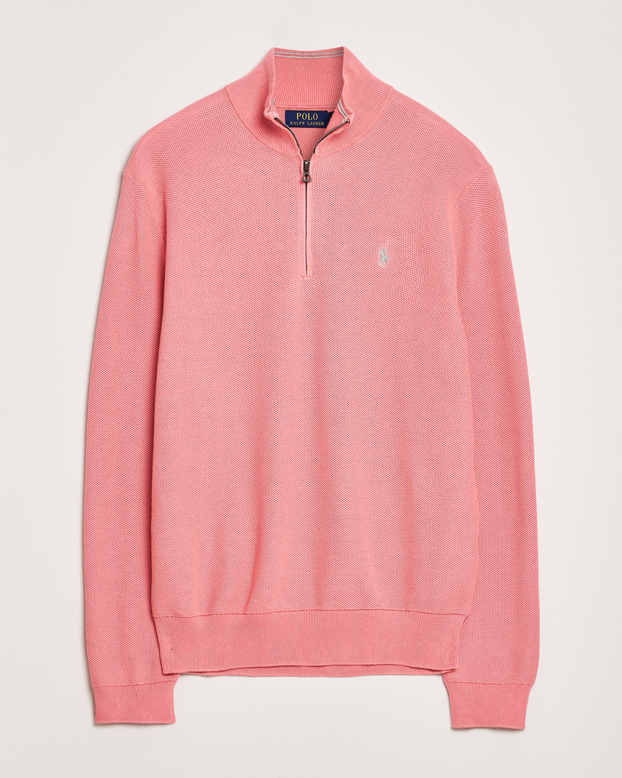 Mies | Puserot | Polo Ralph Lauren | Half Zip Cotton Pullover Desert Rose