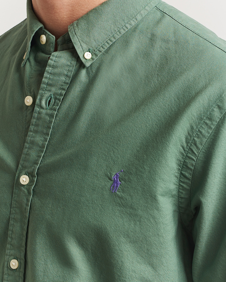 Mies | Kauluspaidat | Polo Ralph Lauren | Slim Fit Garment Dyed Oxford Shirt Fatigue