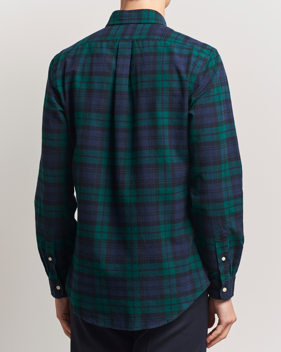 Mies | Kauluspaidat | Polo Ralph Lauren | Custom Fit Checked Oxford Shirt Navy/Green Multi