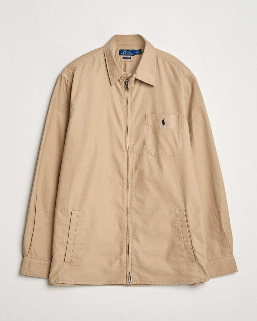 Mies | Kauluspaidat | Polo Ralph Lauren | Garment Dyed Oxford Overshirt Surrey Tan