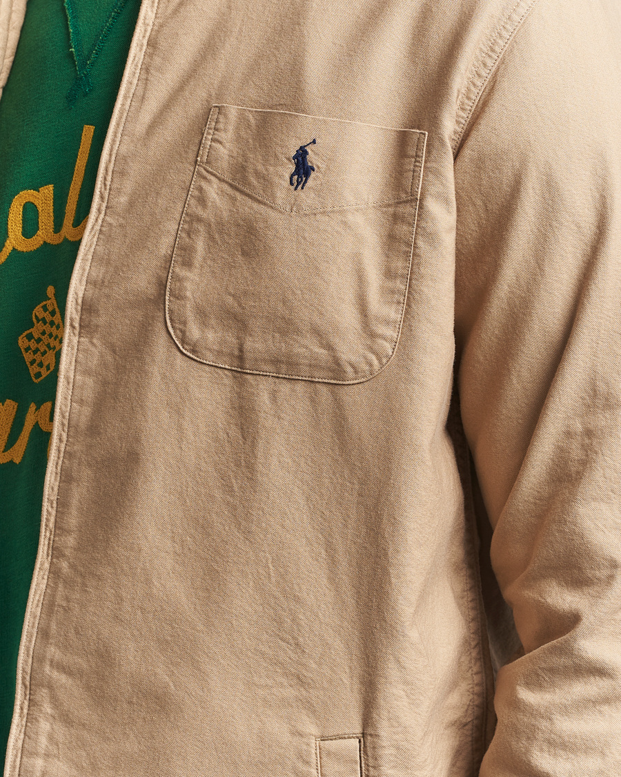 Mies | Kauluspaidat | Polo Ralph Lauren | Garment Dyed Oxford Overshirt Surrey Tan