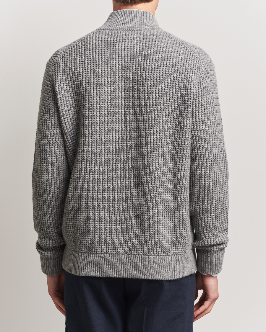 Mies | Puserot | Polo Ralph Lauren | Cotton/Wool Button Cardigan Fawn Grey Heather