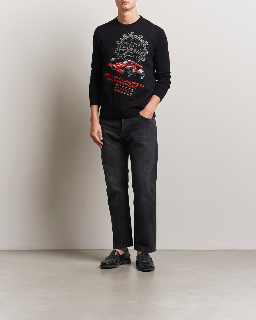 Mies | Puserot | Polo Ralph Lauren | RL Motorsport Knitted Sweater Black Combo