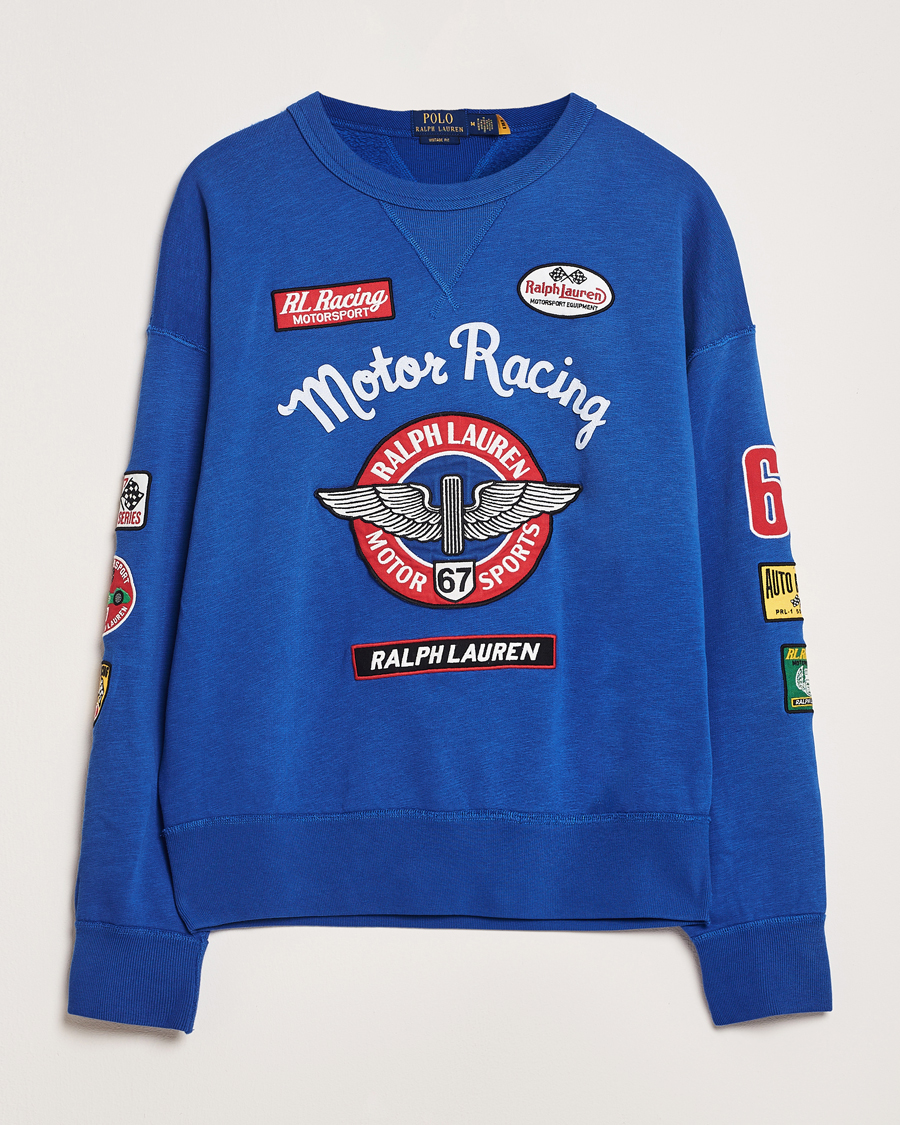Mies | Puserot | Polo Ralph Lauren | Vintage Fleece Motor Racing Sweatshirt Heritage Blue
