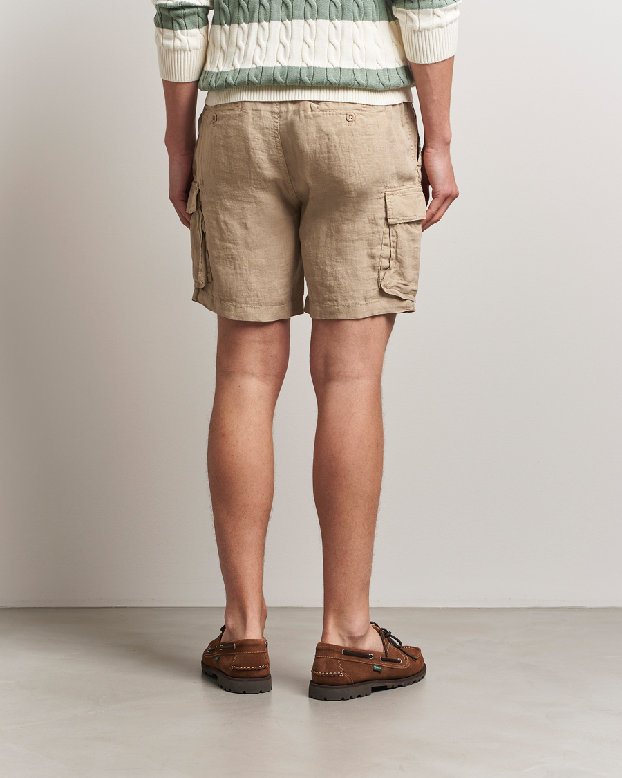 Mies | Shortsit | GANT | Regular Fit Linen Cargo Shorts Concrete Beige