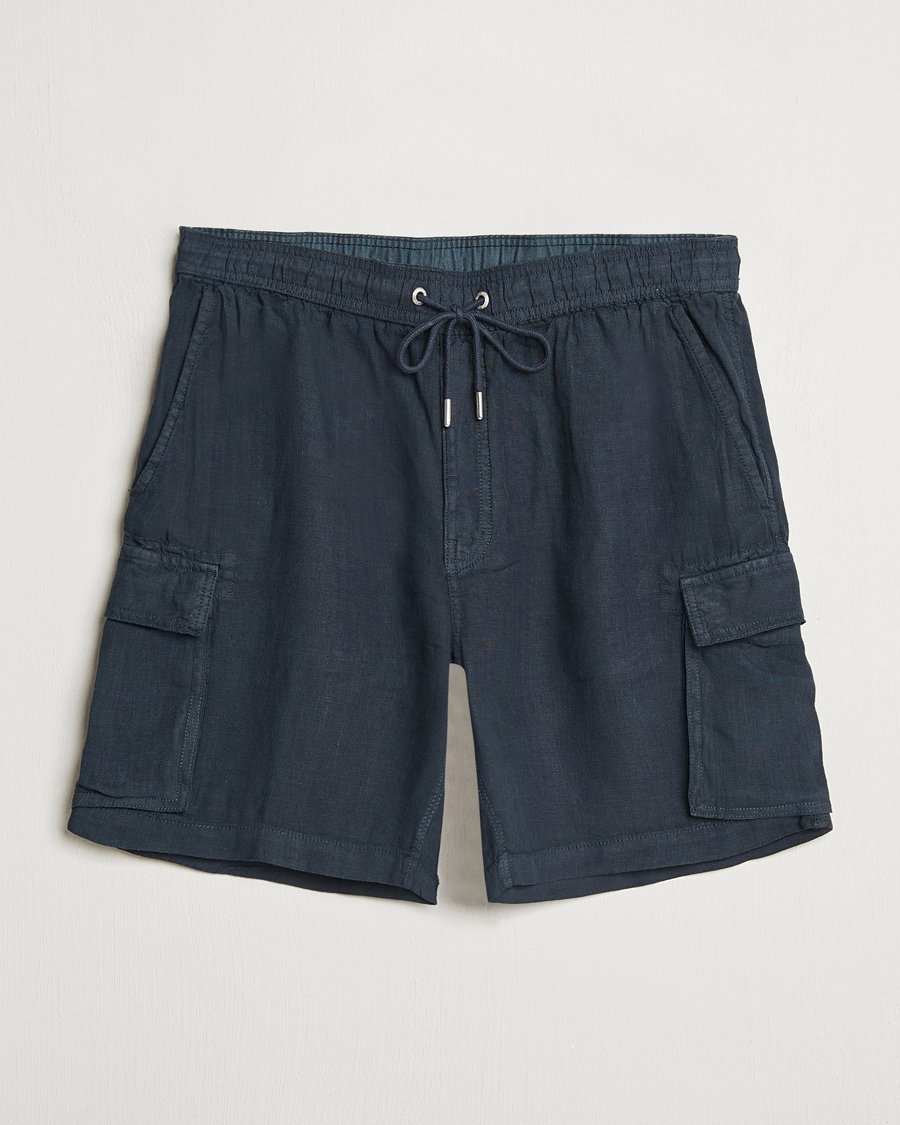 Mies | Shortsit | GANT | Regular Fit Linen Cargo Shorts Darkened Navy