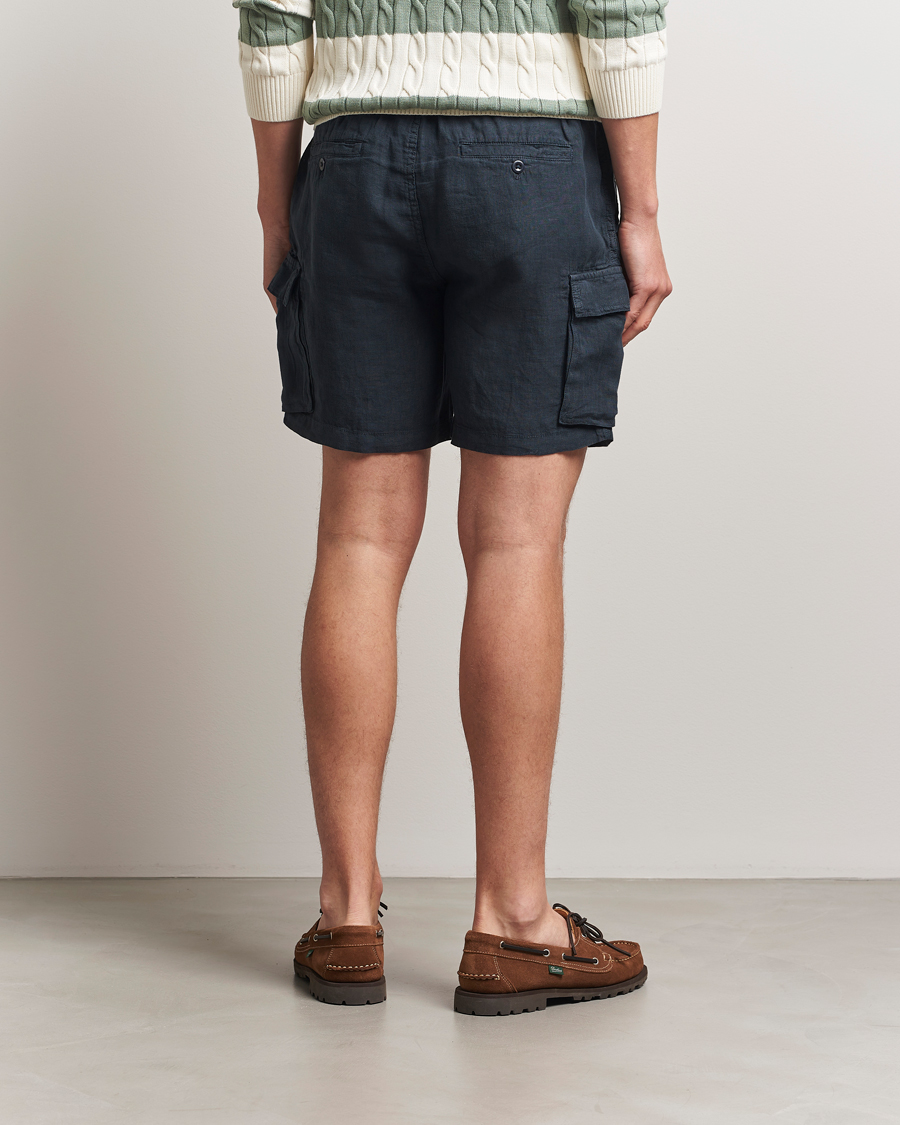 Mies | Shortsit | GANT | Regular Fit Linen Cargo Shorts Darkened Navy