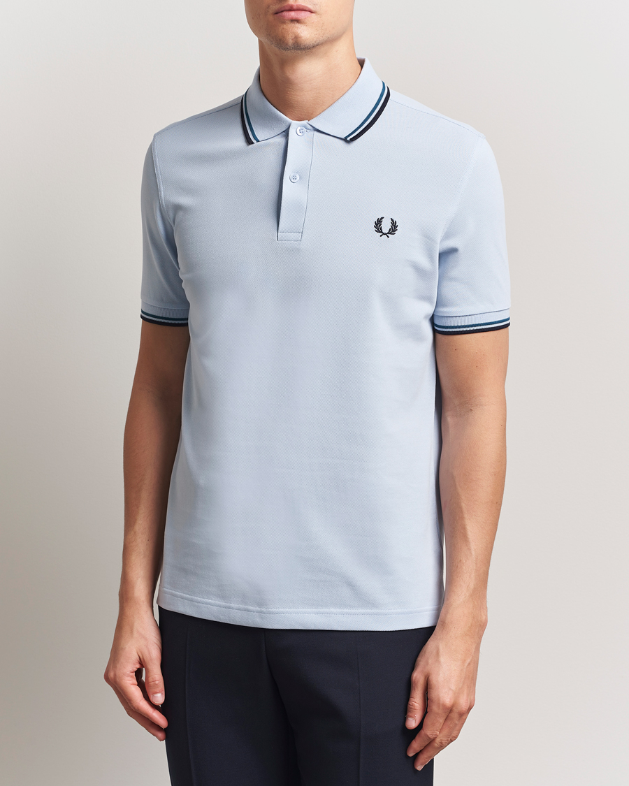 Mies | Pikeet | Fred Perry | Twin Tipped Polo Shirt Light Smoke