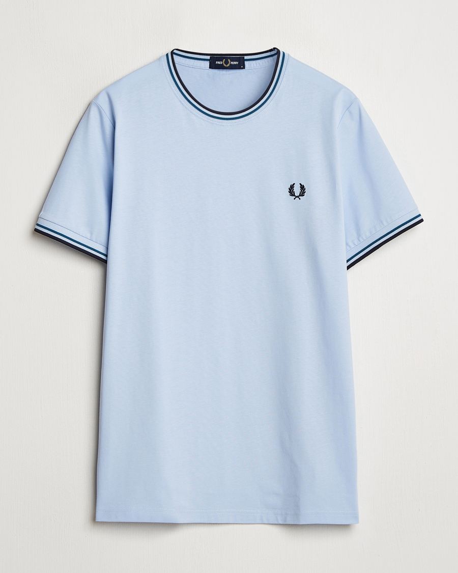 Mies | T-paidat | Fred Perry | Twin Tipped T-Shirt Light Smoke