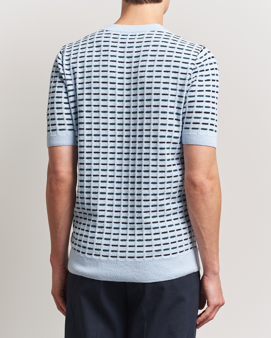 Mies | T-paidat | Fred Perry | Bouclé Ribbed Knitted T-Shirt Light Smoke