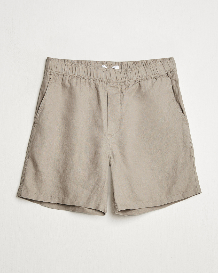 Mies | Shortsit | Samsøe Samsøe | Jabari Linen Drawstring Shorts Greige