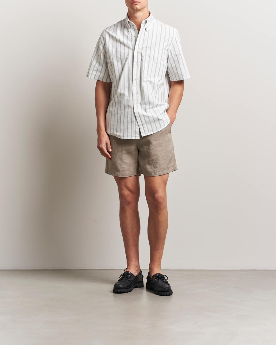Mies | Shortsit | Samsøe Samsøe | Jabari Linen Drawstring Shorts Greige