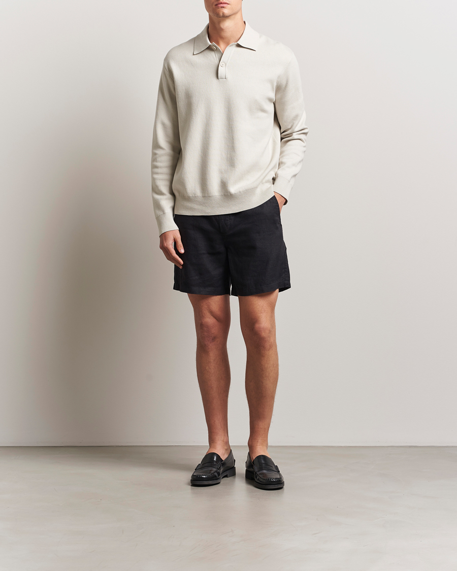 Mies | Shortsit | Samsøe Samsøe | Jabari Linen Drawstring Shorts Black