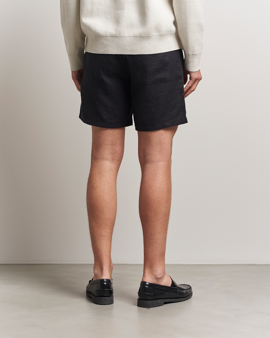 Mies | Shortsit | Samsøe Samsøe | Jabari Linen Drawstring Shorts Black