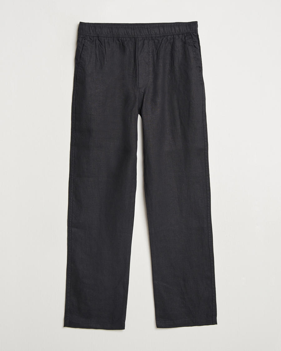 Mies | Housut | Samsøe Samsøe | Jabari Linen Drawstring Trousers Black