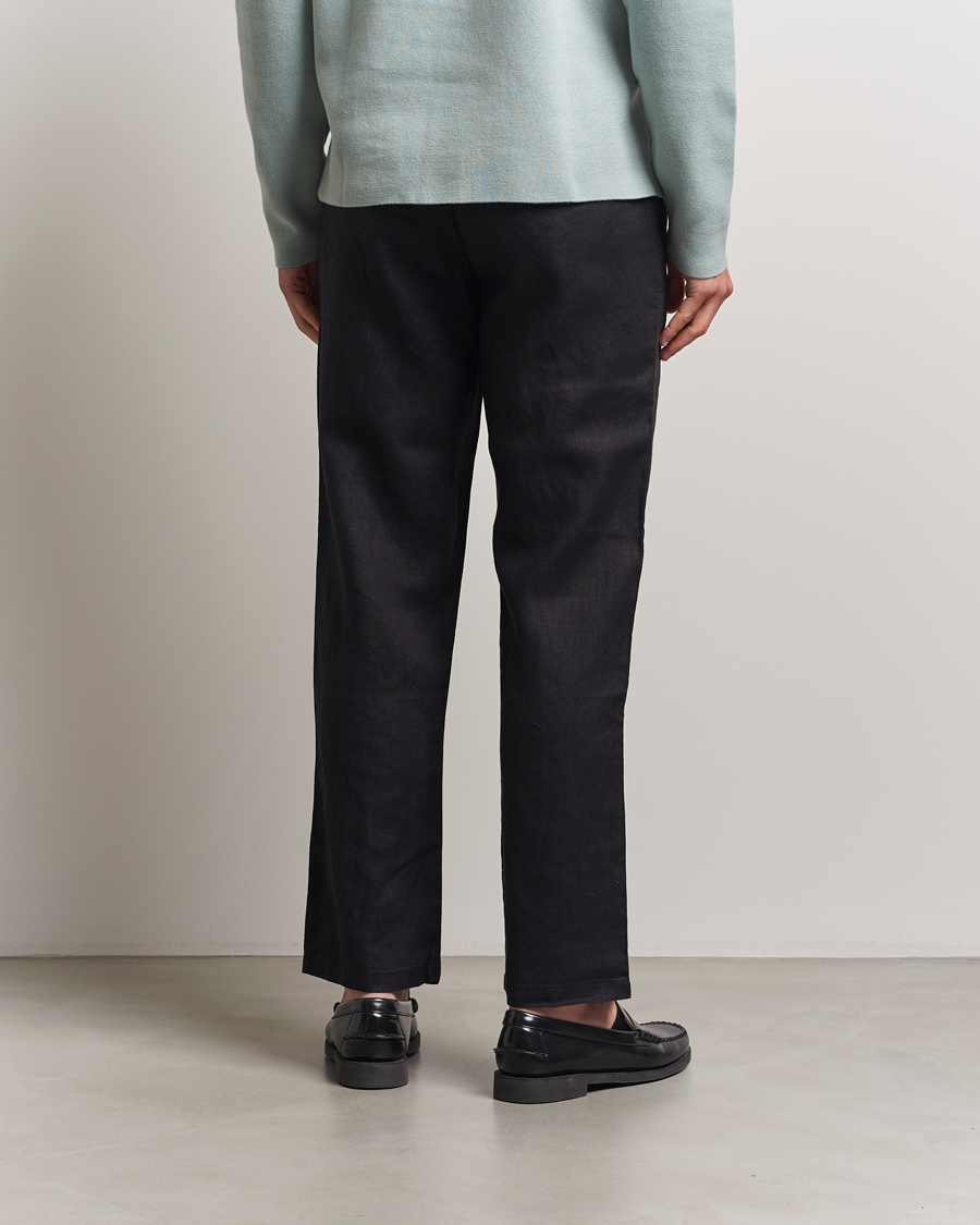 Mies | Housut | Samsøe Samsøe | Jabari Linen Drawstring Trousers Black