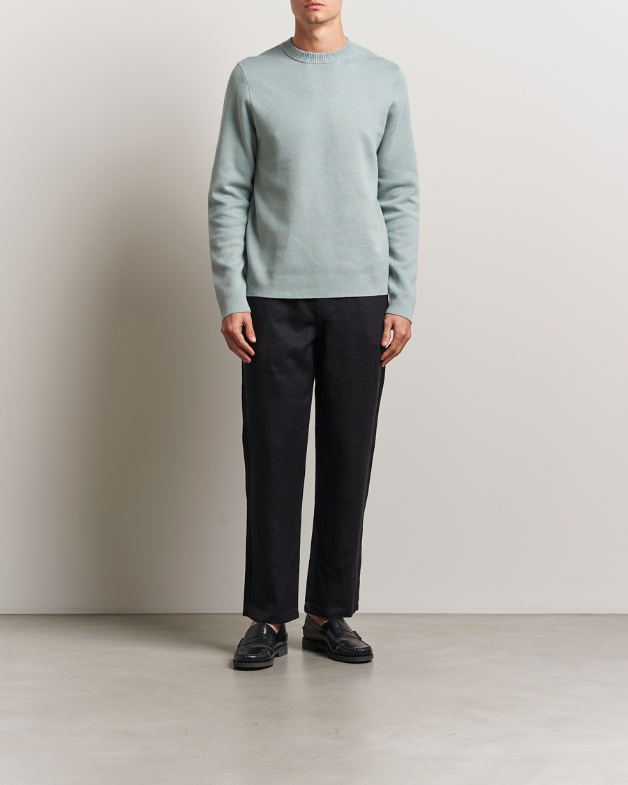 Mies | Puserot | Samsøe Samsøe | Niklas Crew Neck Sweater Abyss Green