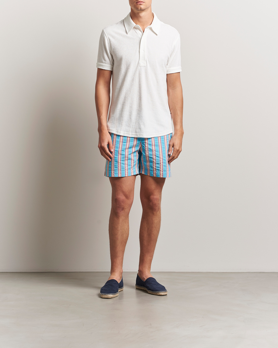 Mies | Uimahousut | Orlebar Brown | Bulldog Deckchair Stripe Swimshorts Blue Multi