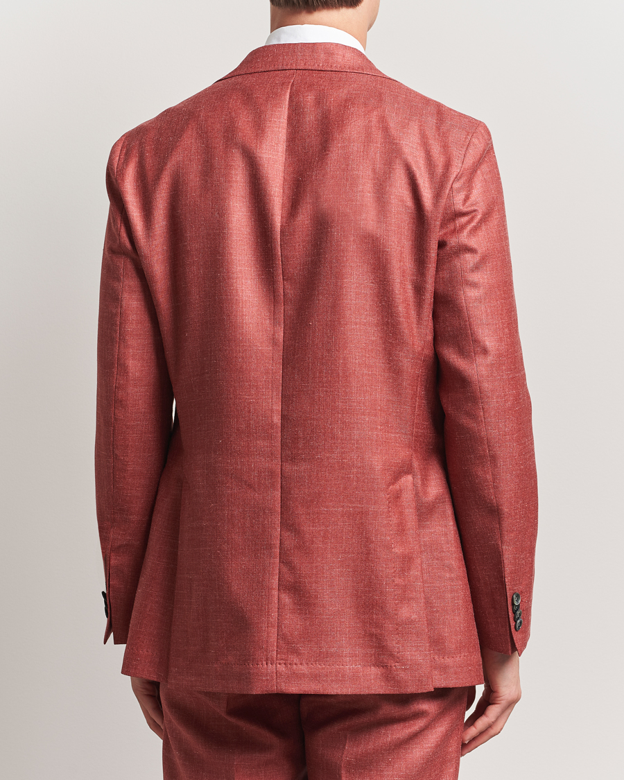 Mies | Pikkutakit | Oscar Jacobson | Fellow EVO Wool/Silk/Linen Blazer Red