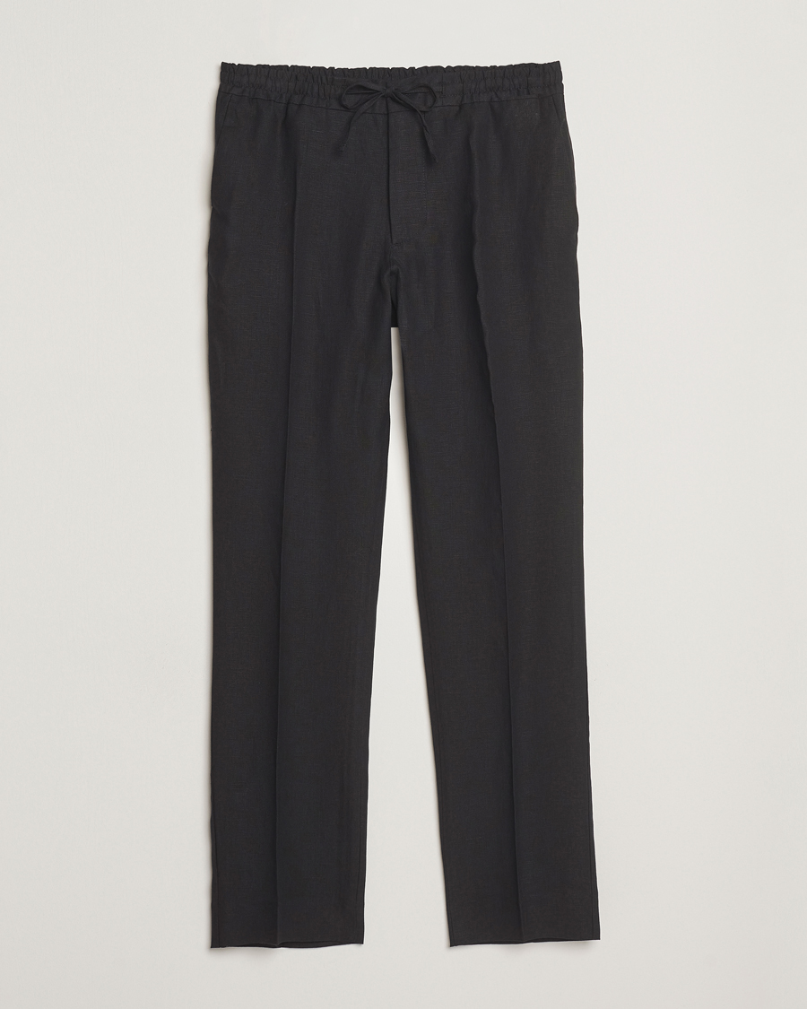 Mies | Housut | J.Lindeberg | Soren Drape Linen Pants Black