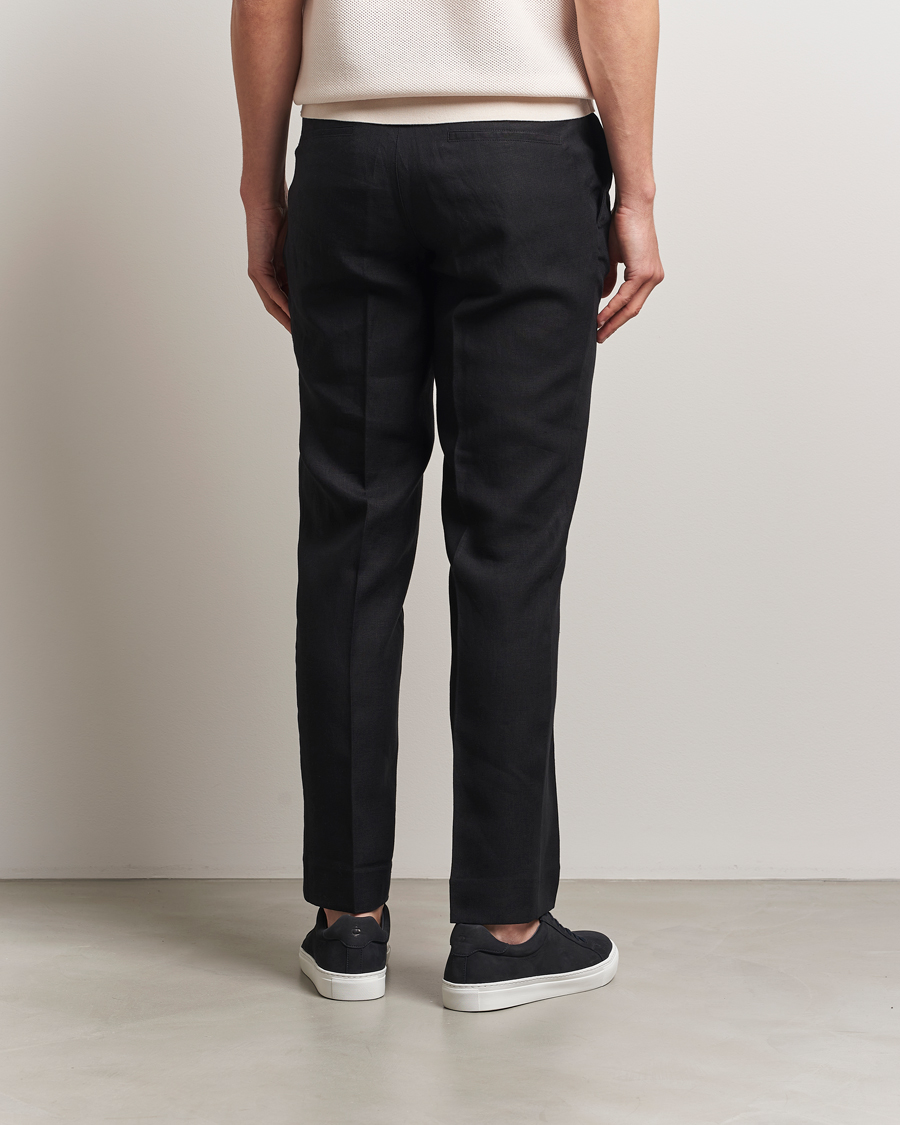 Mies | Housut | J.Lindeberg | Soren Drape Linen Pants Black