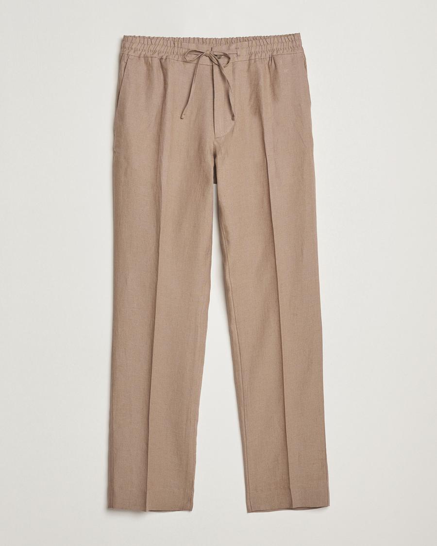 Mies | Housut | J.Lindeberg | Soren Drape Linen Pants Nutmeg