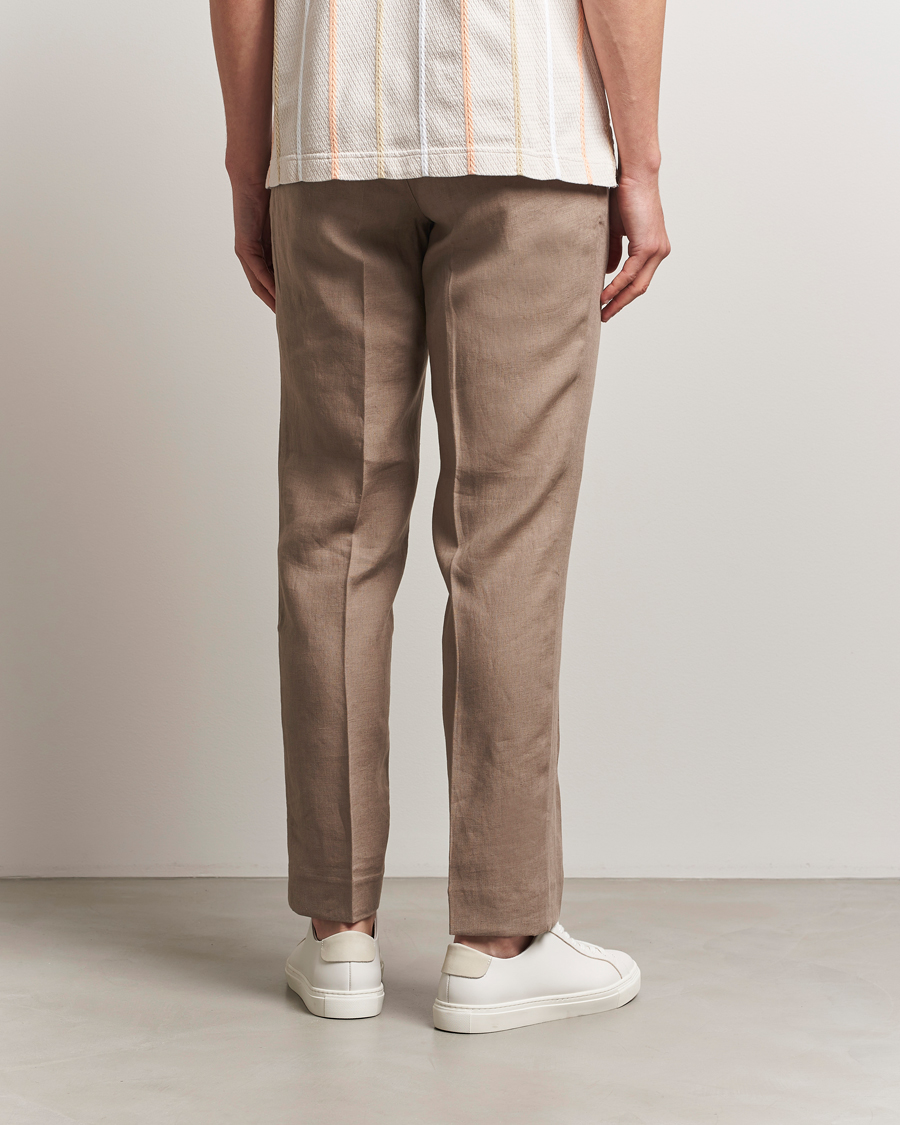 Mies | Housut | J.Lindeberg | Soren Drape Linen Pants Nutmeg