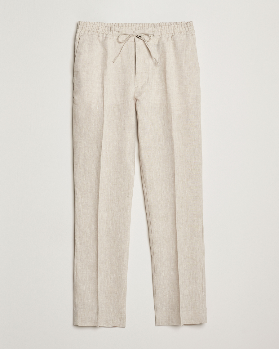 Mies | Housut | J.Lindeberg | Soren Drape Linen Pants Moonbeam