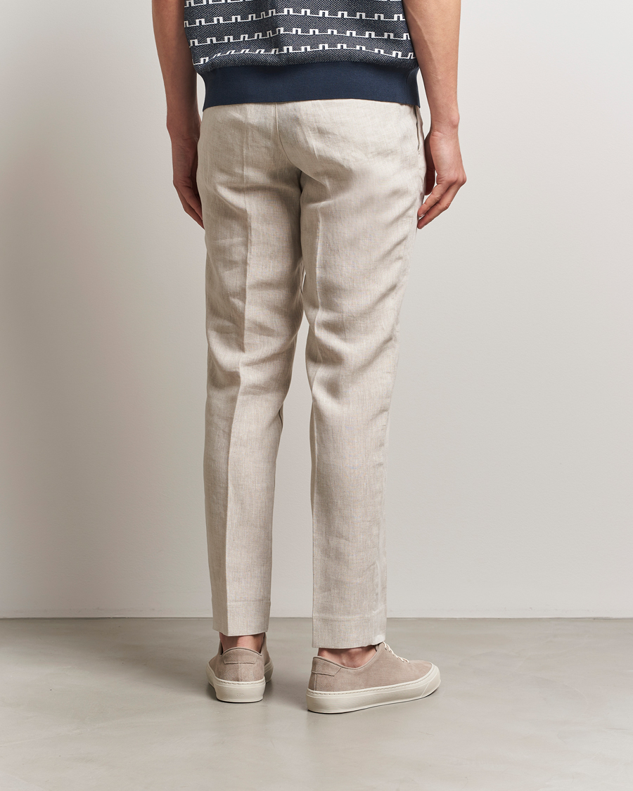 Mies | Housut | J.Lindeberg | Soren Drape Linen Pants Moonbeam
