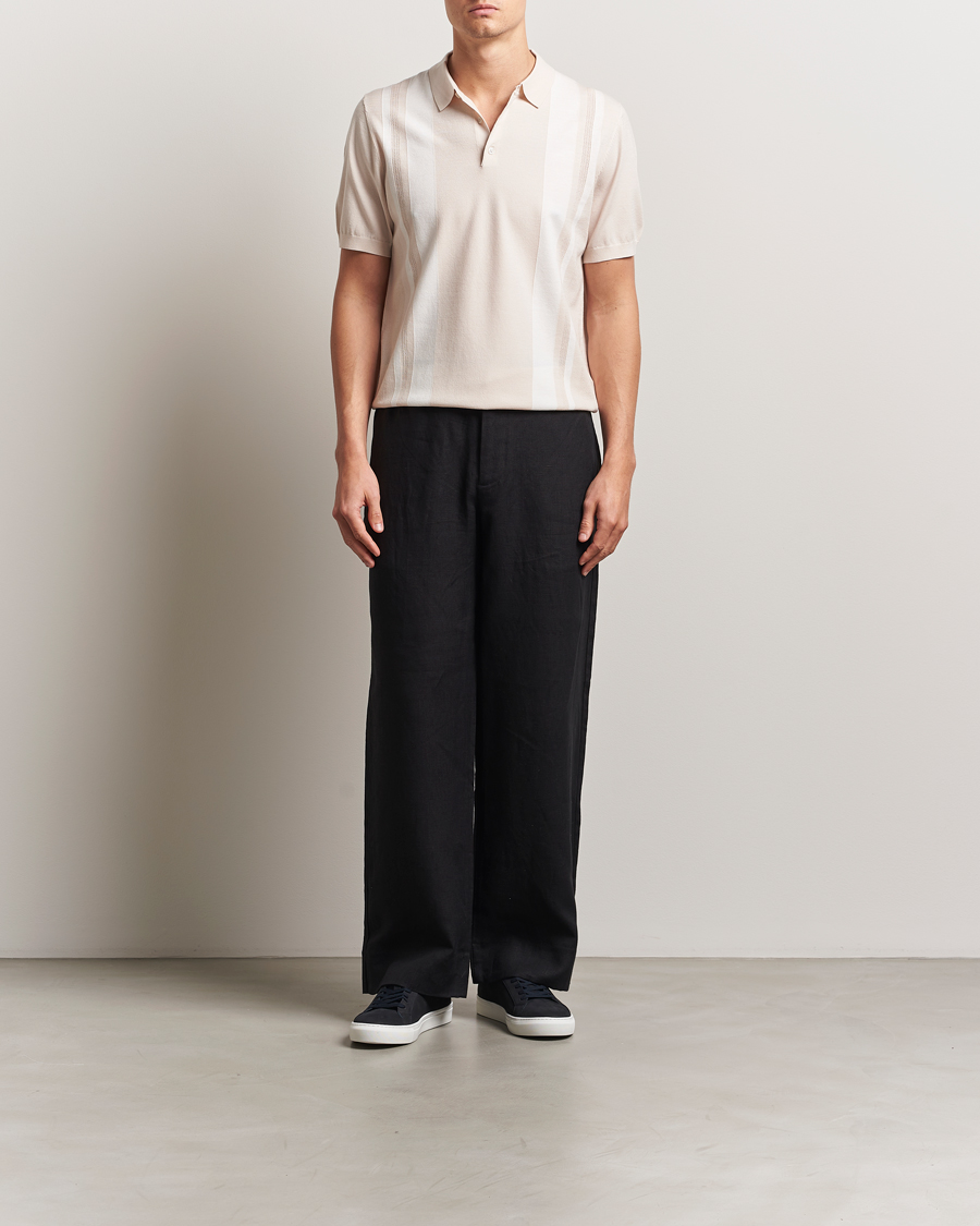 Mies | Housut | J.Lindeberg | Noah Drape Linen Pants Black