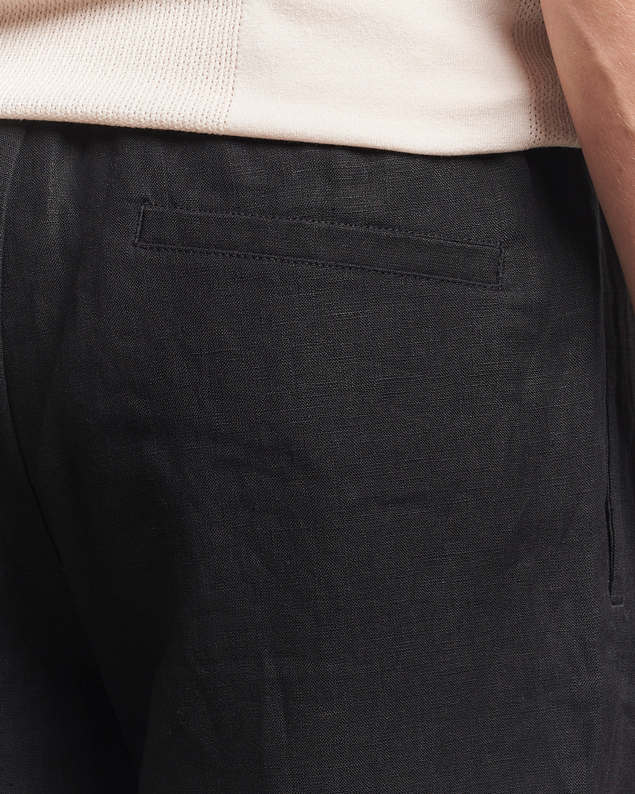 Mies | Housut | J.Lindeberg | Noah Drape Linen Pants Black