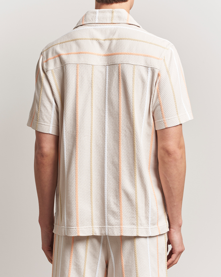 Mies | Kauluspaidat | J.Lindeberg | Theron Stripe Resort Shirt Moonbeam