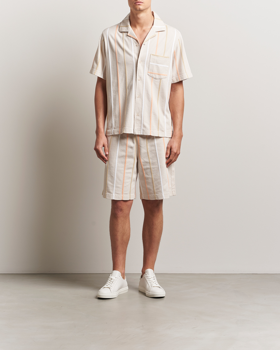 Mies | Shortsit | J.Lindeberg | Simon Stripe Shorts Moonbeam