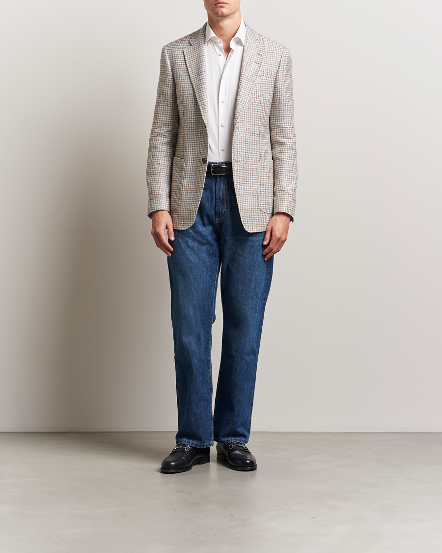 Mies | Pikkutakit | Tiger of Sweden | Justin Viscose/Linen Pepita Blazer Tehina