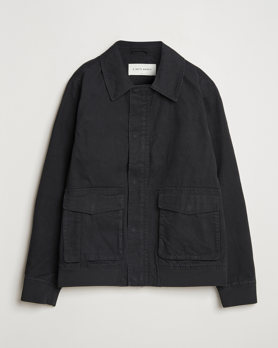 Mies | Takit | A Day's March | Bader Cotton Flight Jacket Black
