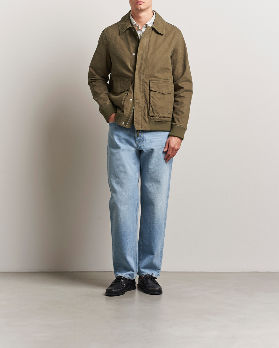 Mies | Takit | A Day's March | Bader Cotton Flight Jacket Olive