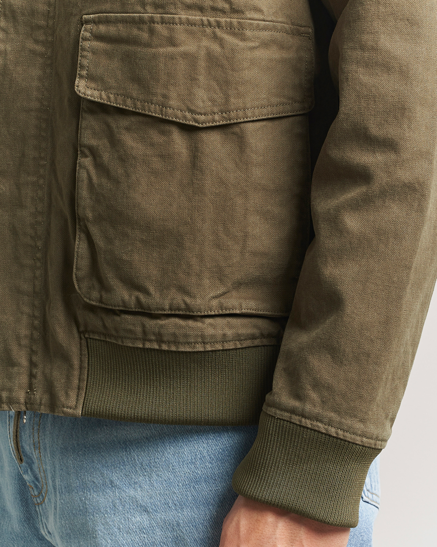 Mies | Takit | A Day's March | Bader Cotton Flight Jacket Olive