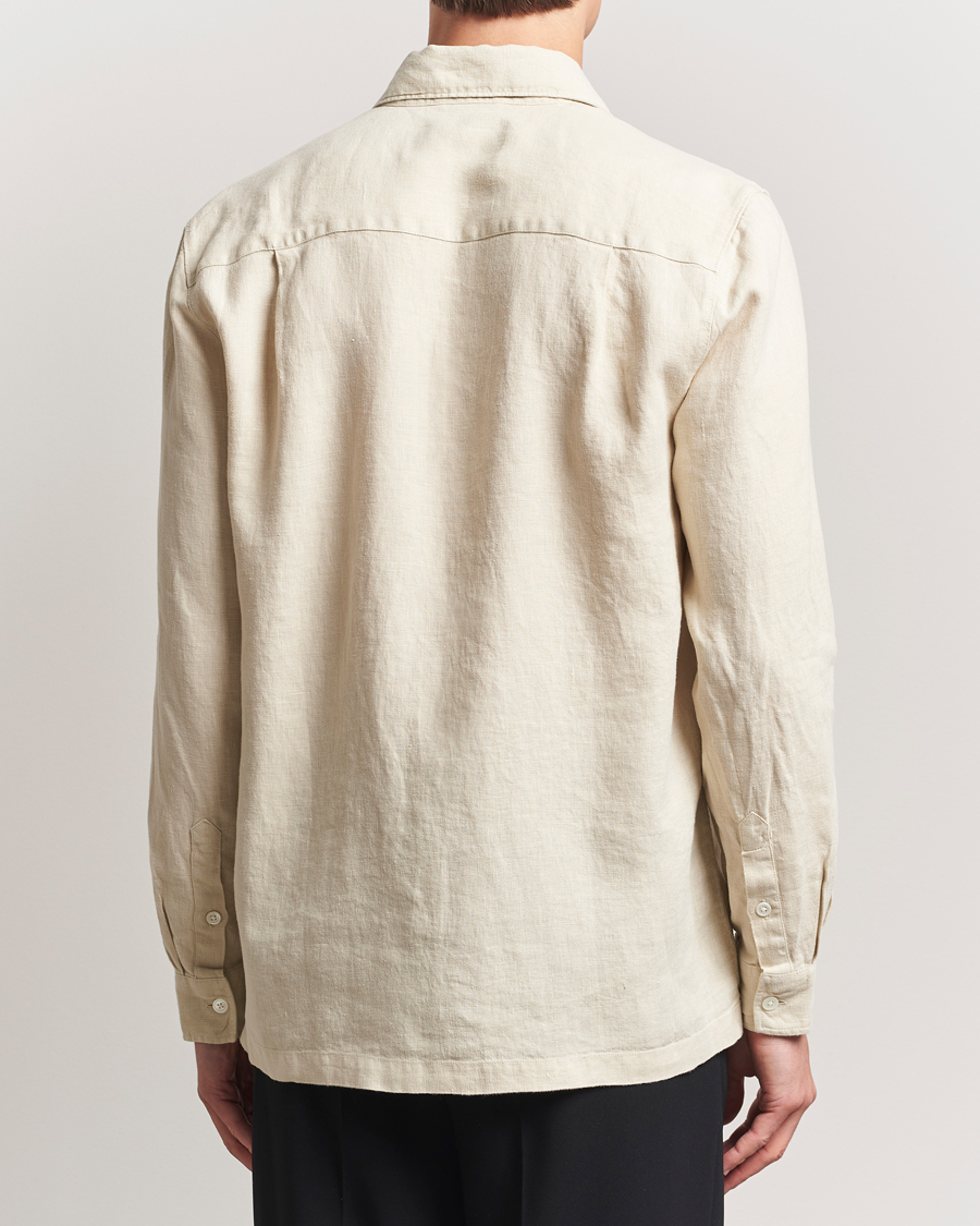 Mies | Kauluspaidat | A Day's March | Clean Cut Linen Shirt Oyster