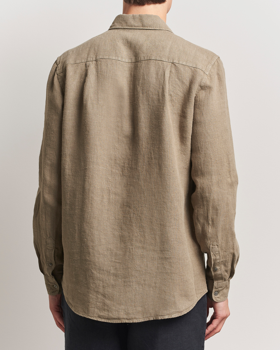 Mies | Kauluspaidat | A Day's March | Abu Linen Shirt Clay