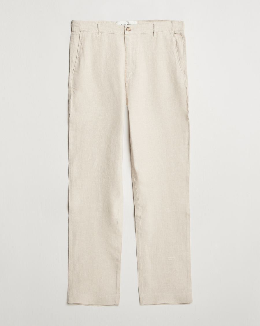 Mies | Housut | A Day's March | Madu Linen Trousers Oyster